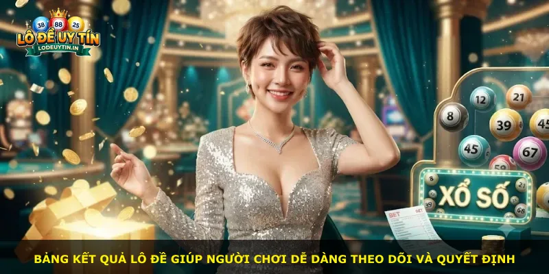 Bảng kết quả lô đề giúp người chơi dễ dàng theo dõi và quyết định
